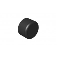 PIPE END CAP PHI.8(BLACK)