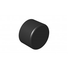 PIPE END CAP PHI.12(BLACK)