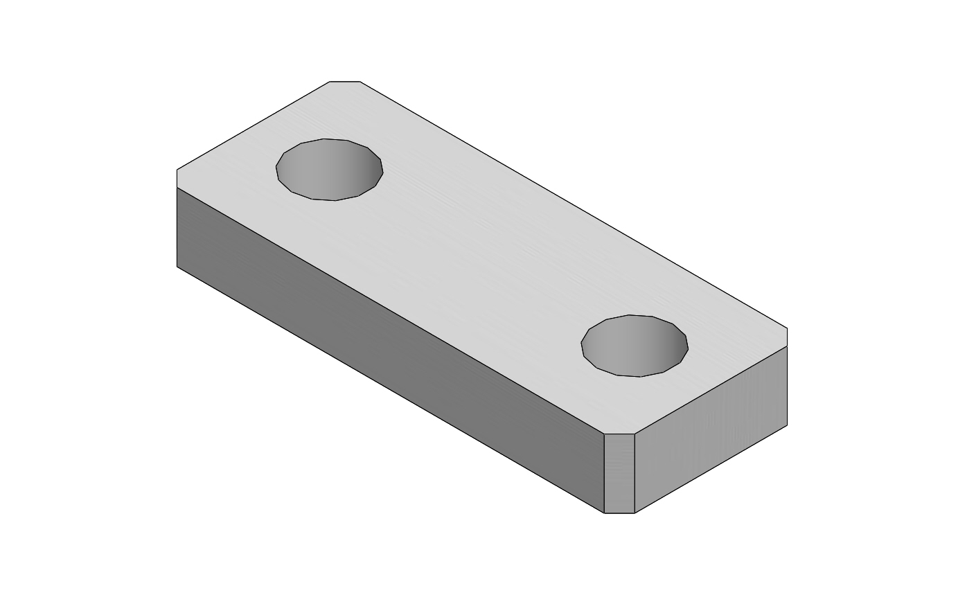 NUT PLATE FOR SLIDE BRACKET
