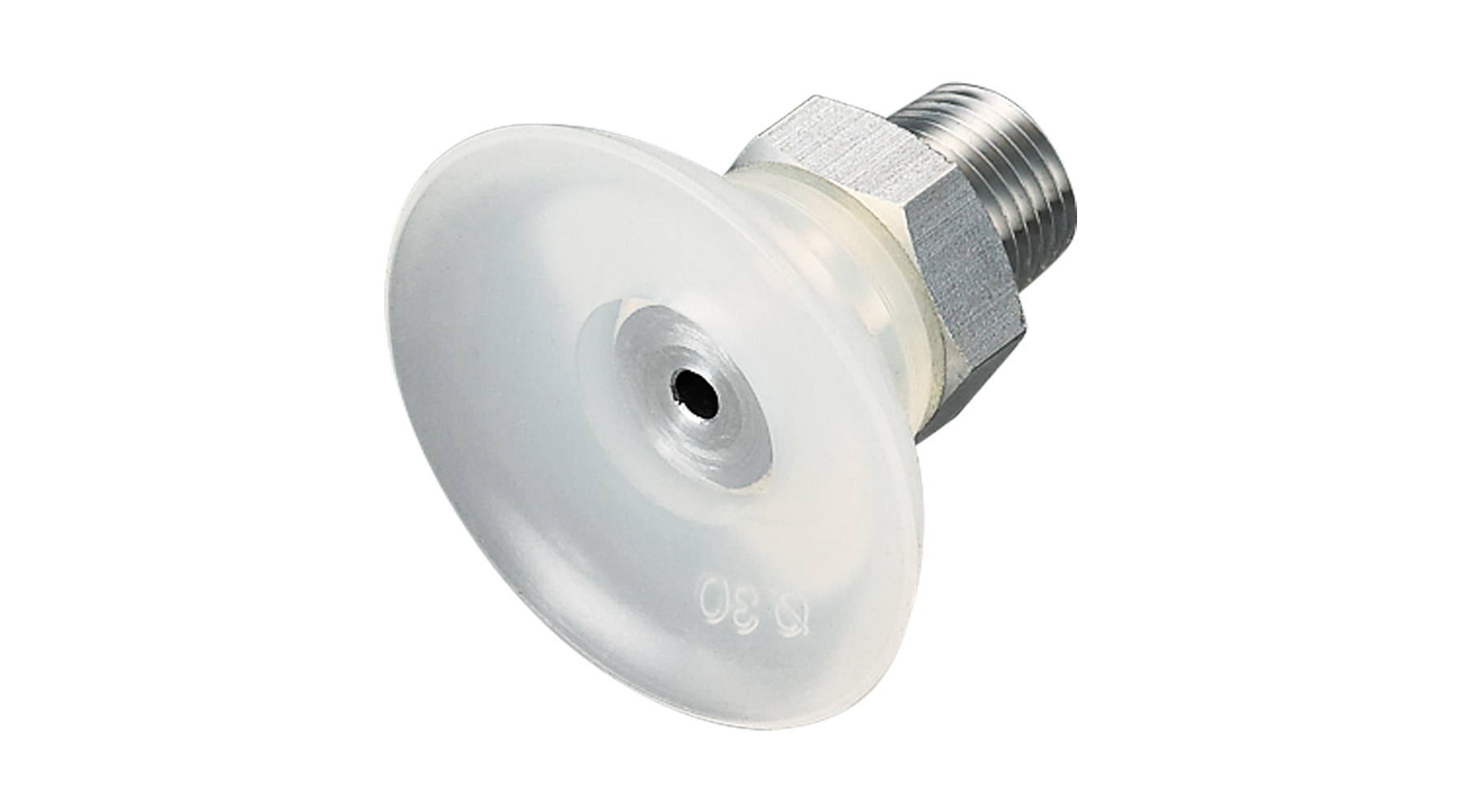 FLAT SUCTION CUP(SILICON/CLOUDY TRANSP)