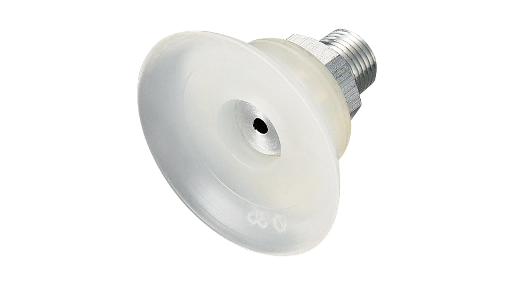 FLAT SUCTION CUP(SILICON/CLOUDY TRANSP)