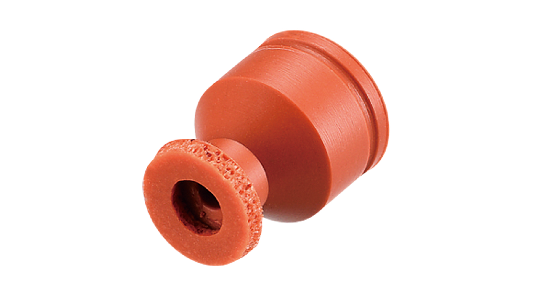 SUCTION CUP W/SPONGE(SILICON/BROWN)